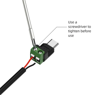COPPERIX อะแดปเตอร์เทอร์มินัล USB C ถึง 2Pin, Type-C ถึง 2 ขา 5V Crimp Terminal Block, Professional ไม่สามารถถ่ายโอนข้อมูลชาร์จแปลงสีเขียวปลั๊กชาร์จแล็ปท็อปโทรศัพท์
