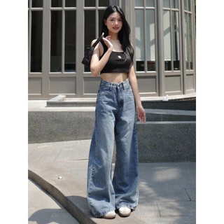 กางเกงยีนส์ขากระบอกใหญ่ รุ่น Winky Jeans