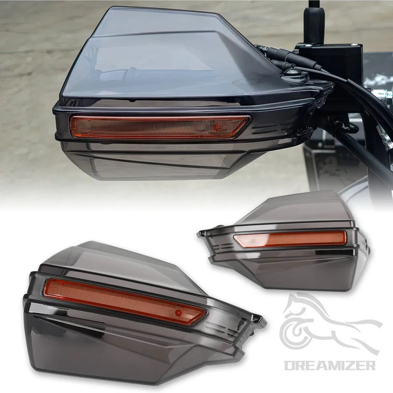 อุปกรณ์เสริมรถจักรยานยนต์ Handguard Shield Hand Guard Protector Windshield Knuckle Visor การปรับเปลี