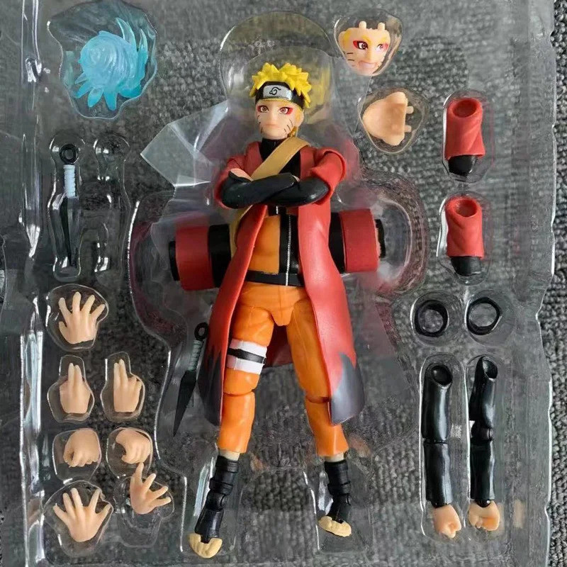 นารูโตะ SHF รุ่น Uzumaki Naruto Action Figure Rasengan อะนิเมะคอลเลกชันตุ๊กตา Jiraiya Uchiha Sasuke 