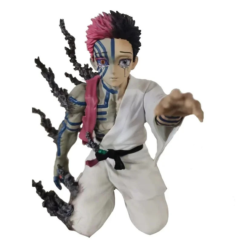 Anime Demon Slayer รูป Akaza Action Figurine Juuni Kitsuki Akaza รูป 15 ซม.PVC สะสมตุ๊กตาของเล่นของข