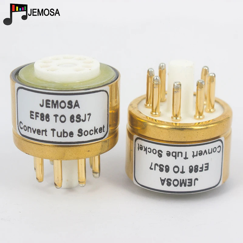 1PC E80F EF86 ถึง 6SJ7 6J8P 6SH7 5693 717A 6 fe8C DIY HIFI เสียงสูญญากาศหลอดเครื่องขยายเสียงแปลงซ็อก