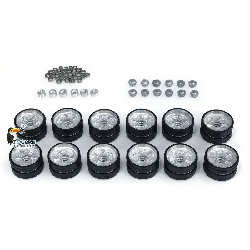 Heng Long Metal Road Wheels อะไหล่สําหรับ 1/16 Scale รัสเซีย T90 RC Tank 3938 TH20033