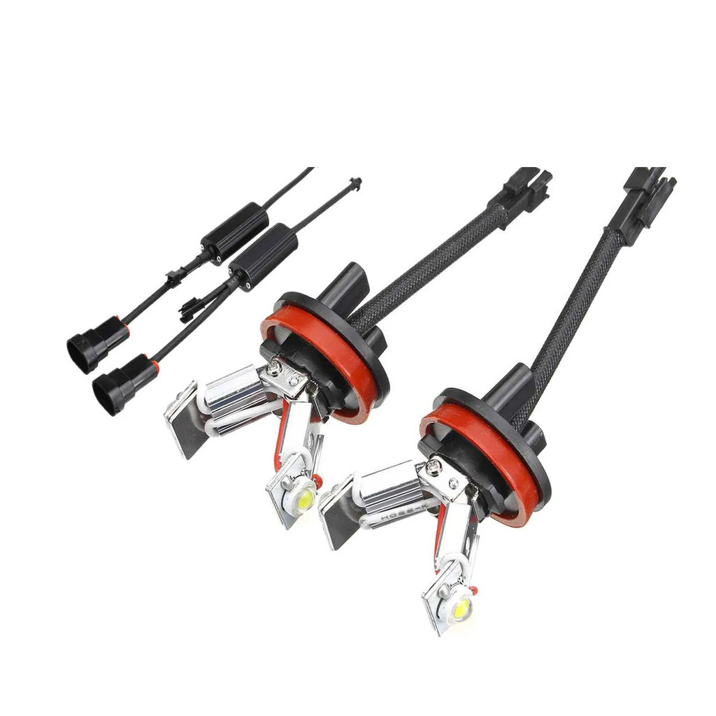 2 ชิ้นรถ LED Angel Eye Light 6000 พัน H8 หลอดไฟสําหรับ BMW E82 E87 E90 E91 E92 M3 E93 E60 E61 E63 E7