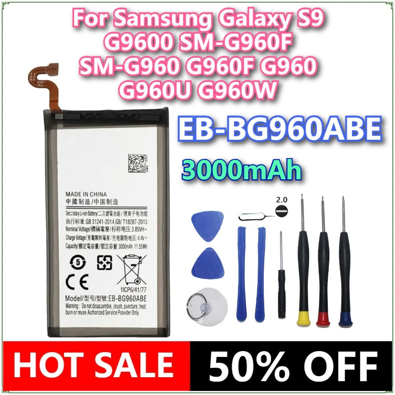 ยี่ห้อใหม่ EB-BG960ABE 3000mAh แบตเตอรี่โทรศัพท์มือถือสําหรับ Samsung Galaxy S9 G9600 SM-G960F SM-G9