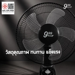 พัดลมติดผนัง 17 นิ้ว รุ่น พัดลม ติดผนัง 5 ใบพัด 2 เชือก กำลังไฟ 45W พัดลม ปรับได้3ระดับ หมุนได้ 120° C0180
