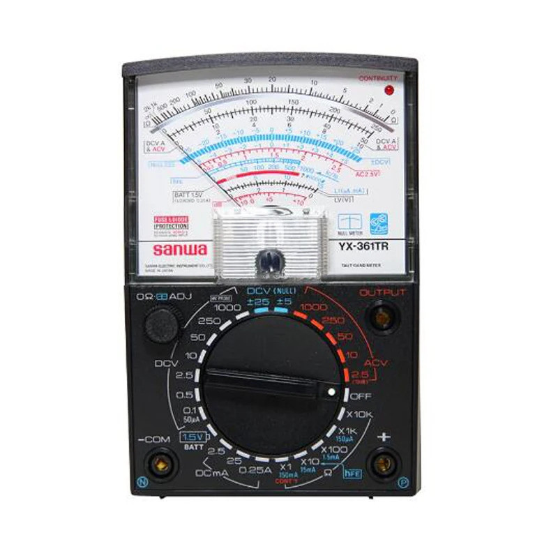 SANWA YX-361TR Analog Analogue Multitester มัลติมิเตอร์ช่วงการวัดกว้าง YX361TR Fast Shipping