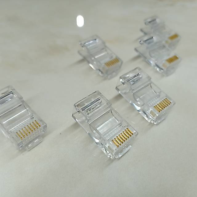 RJ45 8Pin พลาสติก RJ-45 AMP Connector สําหรับ Mic Rig ICOM 2200 2300 Kenwood Tm281 Tm271