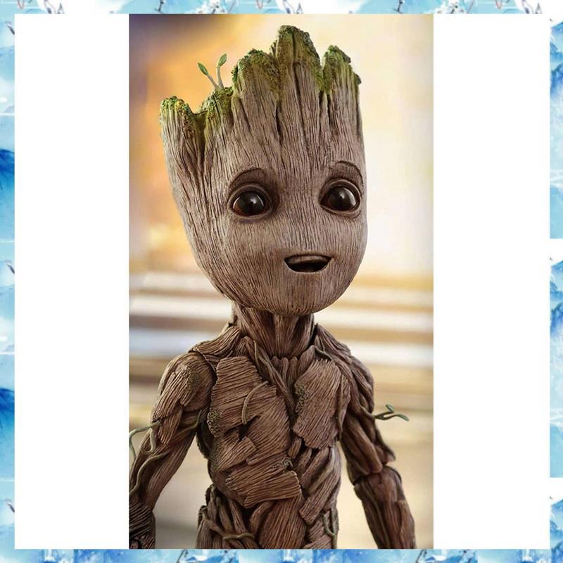 [ ] DIY Full Round Painting Cute Baby Groot Kit ชุดลายการ์ตูน
