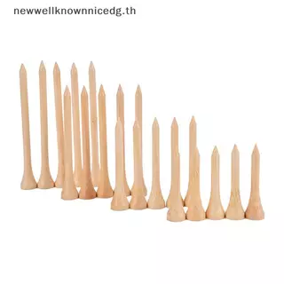 Newwellknownnicedg 100 ชิ้น/เซ็ต Tees กอล์ฟไม้ไผ่ Tee Golf Balls Holder 4 ขนาด Stronger กว่าไม้ Tees CCD