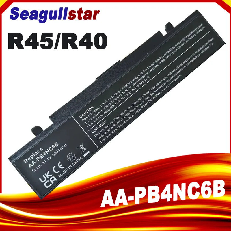 แบตเตอรี่แล็ปท็อปสําหรับ Samsung R60 plus R45 R40 R60+ แล็ปท็อป NP-R60 AA-PB2NC6B AA-PB2NC6B/E AA-PB