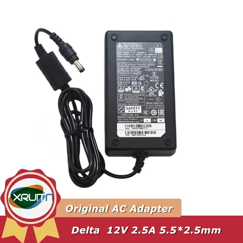 ของแท้ Delta ADP-30KR B MA-PWR-30WAC A40-32010 12V 2.5A AC Adapter Charger สําหรับ Cisco MX64 MX64W 
