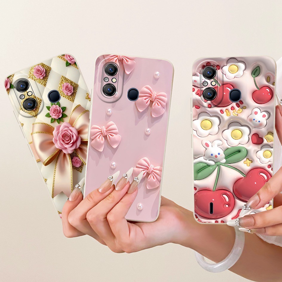 ปลอกใหม่สําหรับ tel A58 / A58 Pro / A58 Lite / A49 A661L / A49 Play A631L เคสโทรศัพท์ดอกไม้สวย Bowkn