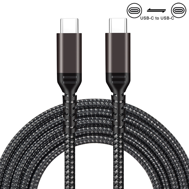 5A 100W type-c Double Male PD Fast Charge Data Cable C TO C 60w สายชาร์จเร็วพร้อม E-Marker