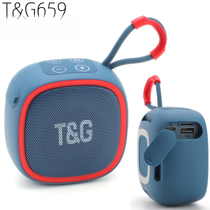 ✨ลำโพงบลูทูธ TG659 มินิ🎶 มีฟังก์ชันเสียบการ์ด| ถือพกง่ายกลางแจ้ง| เสียงเบสแรง| สไตล์สวยงามเป็นของข