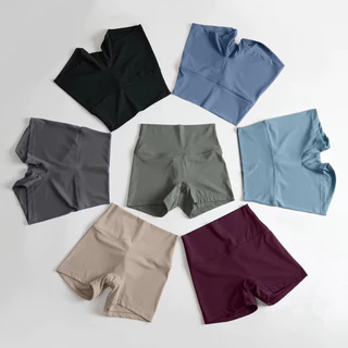 【MAGGIEYOGA】กางเกงขาสั้น เอวสูง ไร้รอยต่อ สําหรับออกกําลังกาย เล่นโยคะ พิลาทิส