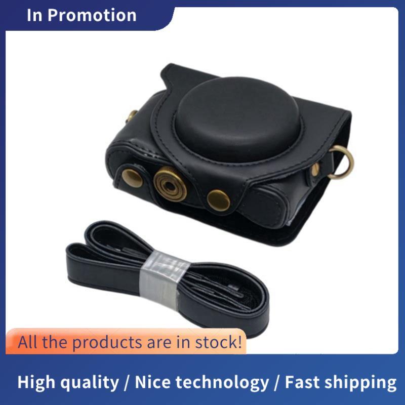 HX50 ฝาครอบ Retro PU กระเป๋ากล้องหนัง DSC-HX50 HX50V HX60 HX30 เต็มรูปแบบป้องกัน A