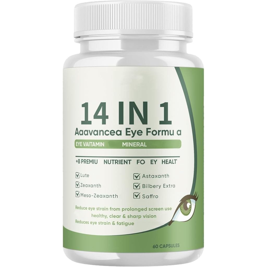 Ever-Vision-14-And-1 Advanced Eye พร้อม Lutein, Zeaxanthin, สําหรับ Vision & Ocular Health, Vision &