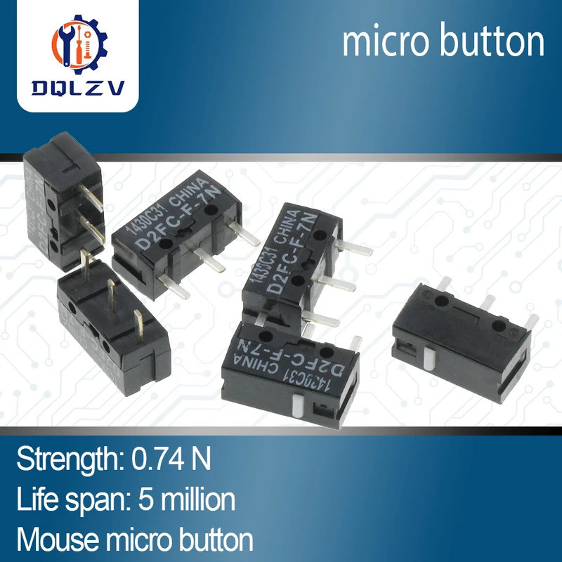 เมาส์ไมโครสวิตช์ D2FC-F-7N ปุ่มเมาส์ Fretting D2FC-E-7N D2FC
