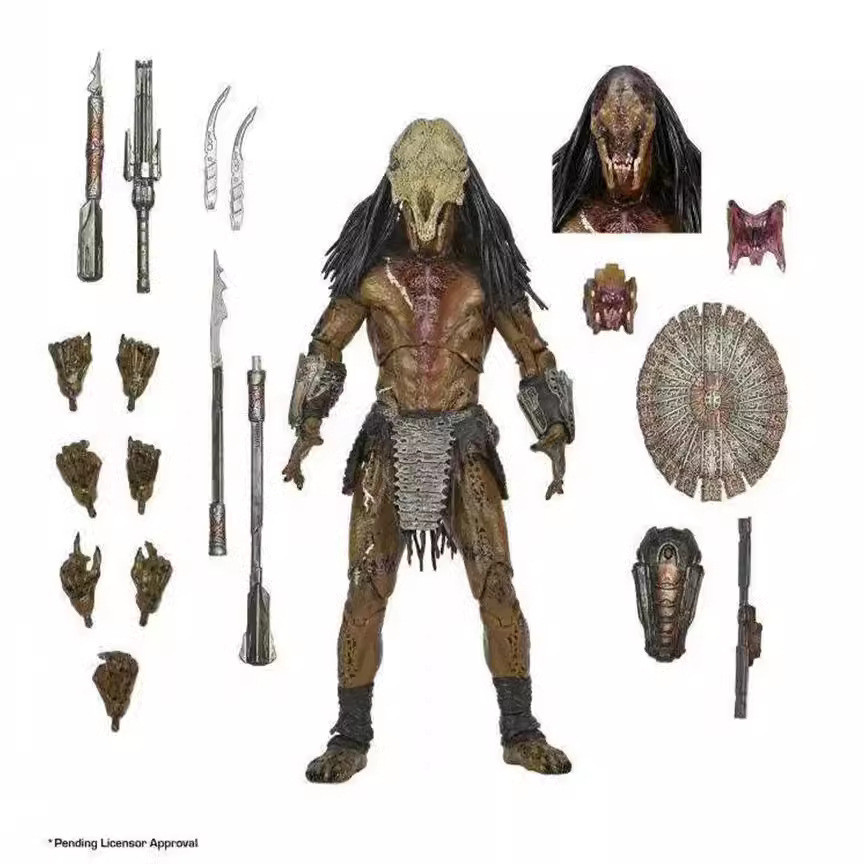 [จัดส่งในวันเดียวกัน] สินค้าภาพยนตร์ NECA Predator 23 ซม. Wild Predator Action Figure ตกแต่ง Boxed F