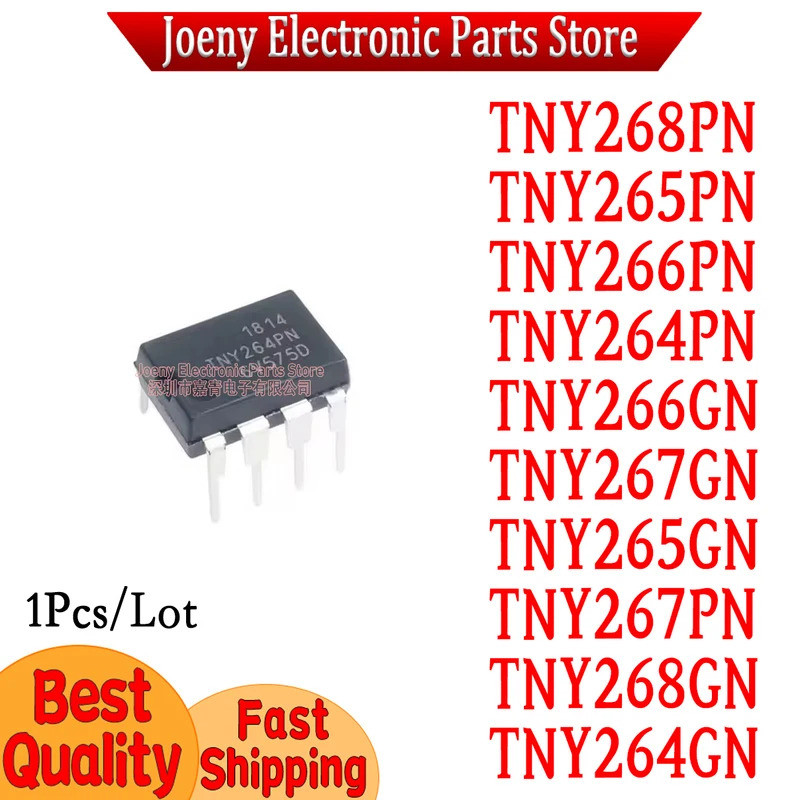 5PCS TNY264PN TNY264GN TNY265PN TNY265GN TNY266PN TNY266GN TNY267PN TNY268PN TNY268PN TNY268GN DIP ช