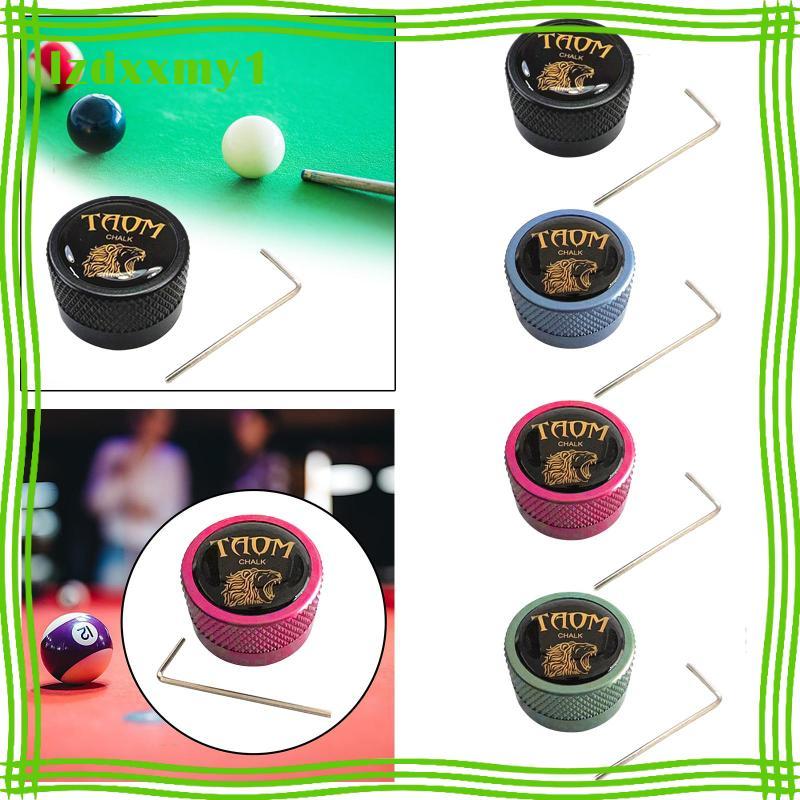 [Kiddy] Pool Chalk Holder Mini Snooker Sports Accessory Billiard Cue Chalk Box Round