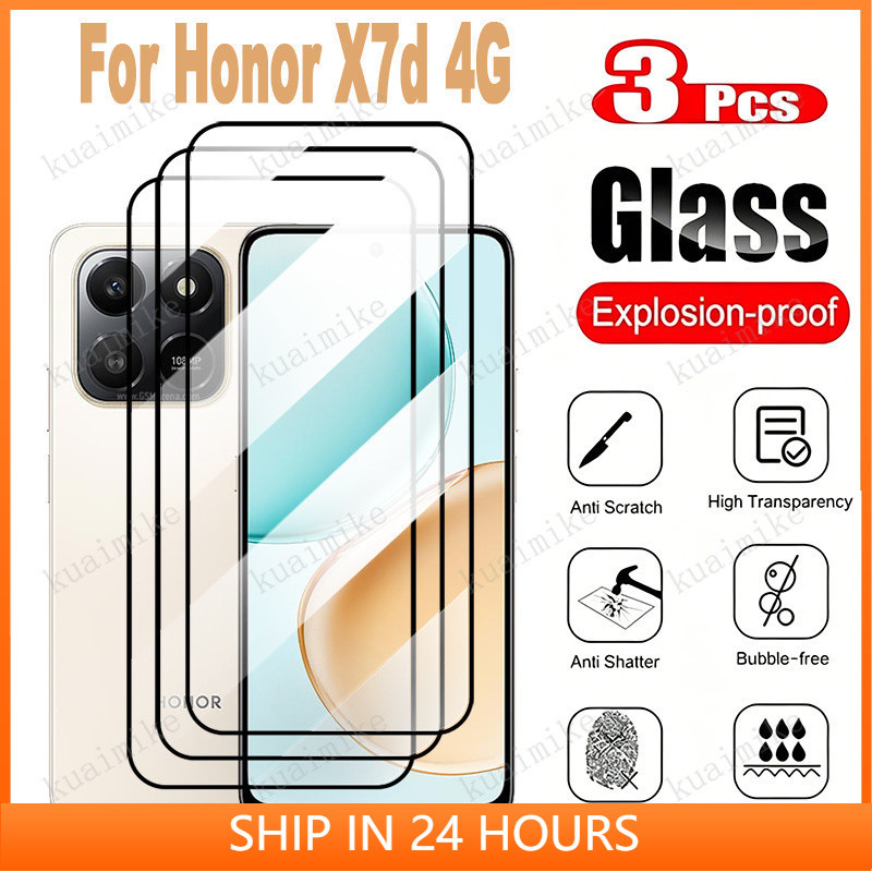 1-3 PCS Honor X7d กระจกนิรภัยป้องกันฟิล์มสําหรับ Honor X5c X5b X5d Plus X8d X8c X8b X8a X7d X7c X7b 