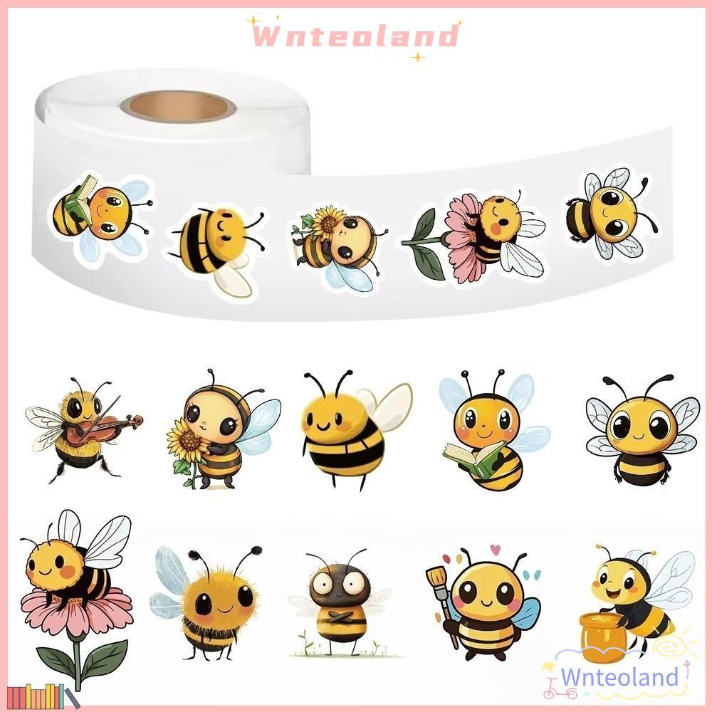 WNTEOLAND กีตาร์สติกเกอร์, Self-Adhesive DIY สติกเกอร์ผึ้ง, DIY โน้ตบุ๊คจักรยานโทรศัพท์กระเป๋าเดินทางรถ Bee กันน้ําตกแต่งสติกเกอร์ตกแต่งสําหรับถ้วยน้ําคอมพิวเตอร์