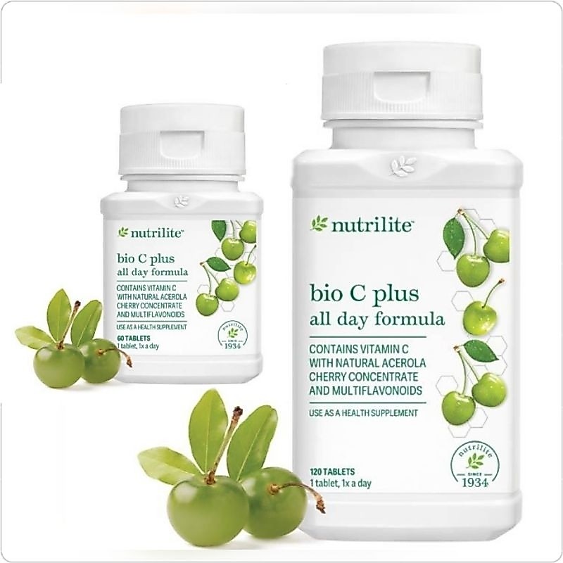 Bio C Plus All day Formula แบบ 60 เม็ด และ 120 เม็ด ช็อปมาเล และ ไทย ฉลากใหม่