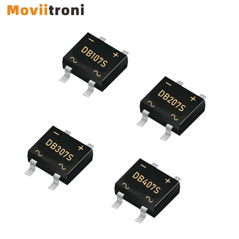 50pcs DB107S DB207S DB307S DB407S สะพานวงจรเรียงกระแส SMD ไดโอด 1A 2A 3A 4A 1000V