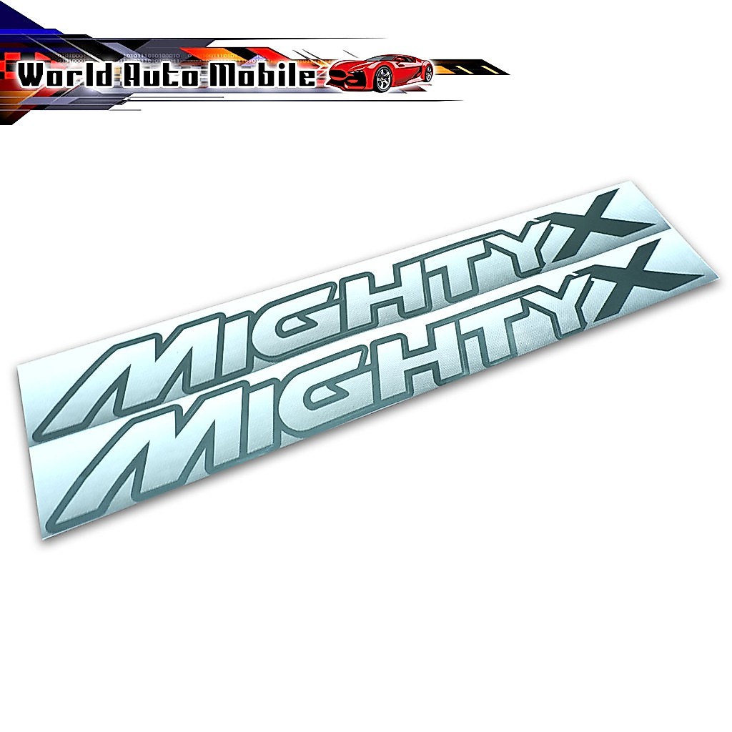 สติ๊กเกอร์ Sticker MIGHTY X สี Grey Hilux Mighty X Toyota 2, 4 ประตู ปี1988 - 1997
