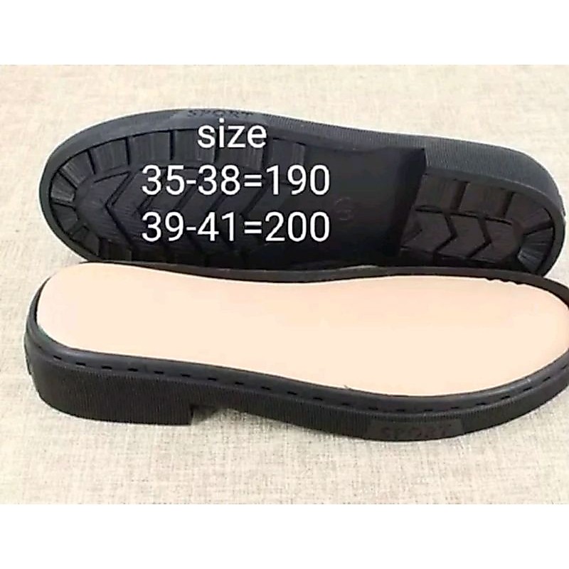 พื้นรองเท้าหนัง สำหรับถัก ถักโครเชต์ zize 35-43 สีดำ,น้ำตาล หนังนิ่มพร้อมถัก