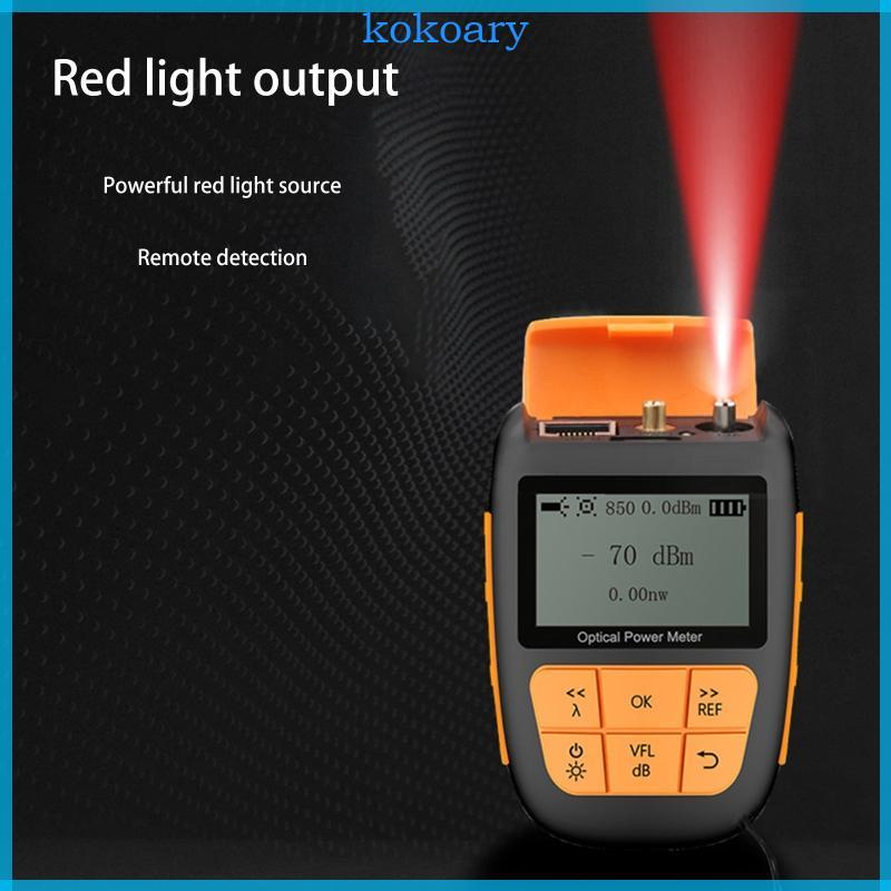 KOK Fiber Optical Power Meter -70dBm + 10dBm Fiber Optical Cable Tester 800-1700nm