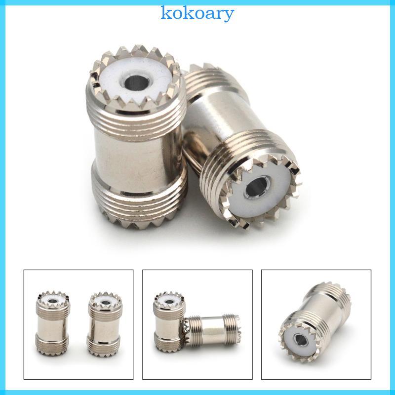 KOK 2 ชิ้น UHF RF อะแดปเตอร์ Coaxial SO239 UHF หญิง UHF หญิง Low Loss Ham วิทยุอะแดปเตอร์ Coax สําหร