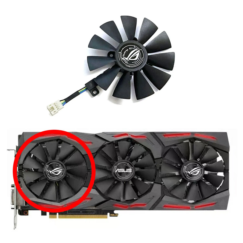 ยี่ห้อใหม่ PLD09210S12HH PLD09210S12M 7 PIN สําหรับ ASUS GeForce Radeon R9 390 RX Vega 56 Vega64 ROG