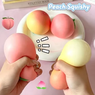 ผลไม้รูป Ibloom Peach Fidget Toy ของเล่นหยิกมือน้ําหนักเบาให้สงบอารมณ์ระคายเคืองใช้ทุกวัน