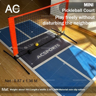 Mini Pickleball Net,Pickleball Silent Training Mat,Silent Pickleball Ball,Quick Setup, Lightweight