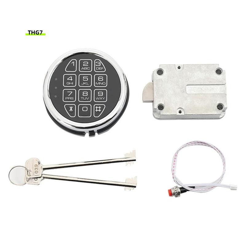 Belinda7placement Solenoid Lock Chrome Digital Electronic Keypad Lock สําหรับ Swing Bolt ,Reset Cabl