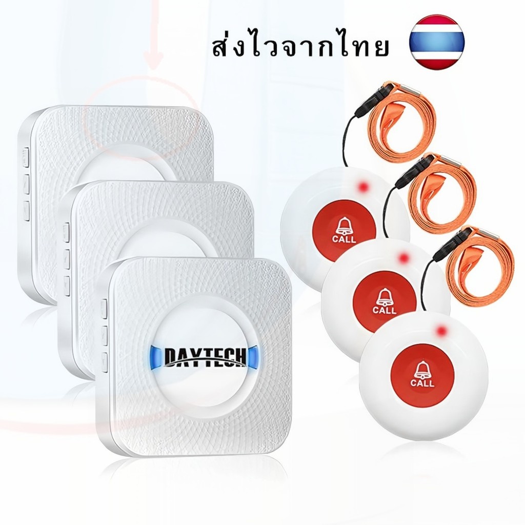 Retekess TH003 uiiwell uiiwell uiiwell, Nurse Calling Alert Patient Help System,52 Alert Tones, SOS 