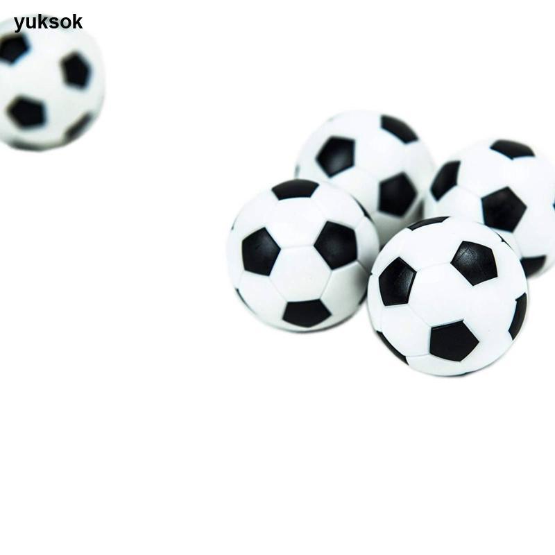 Yuksok 6 ชิ้นยาวนาน 23 มม.ตารางลูกฟุตบอลมาตรฐาน Fit สีดําและสีขาว Foosball Ball ยางเคลือบอุปกรณ์เสริมกีฬา — صورة 2