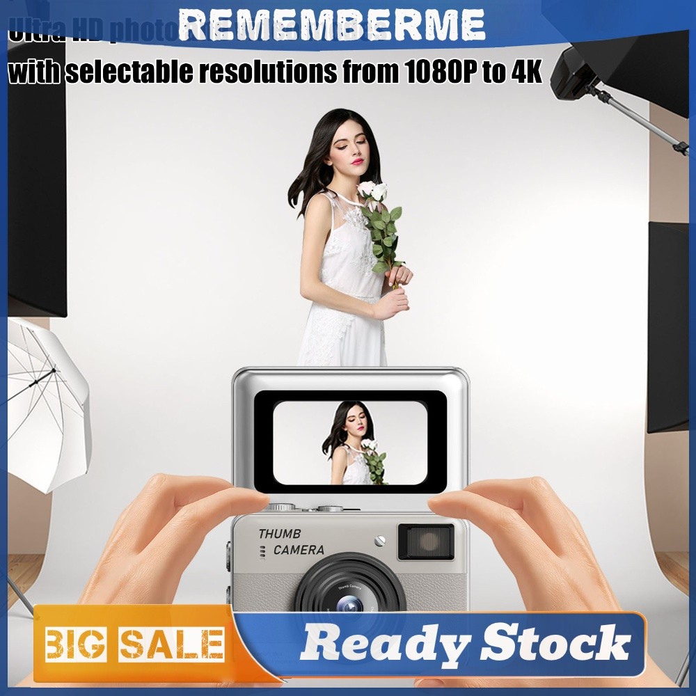 Y2K Pocket-Size Mini Camera เครื่องบันทึกวิดีโอ 4K สําหรับผู้เริ่มต้นวัยรุ่นและผู้ใหญ่