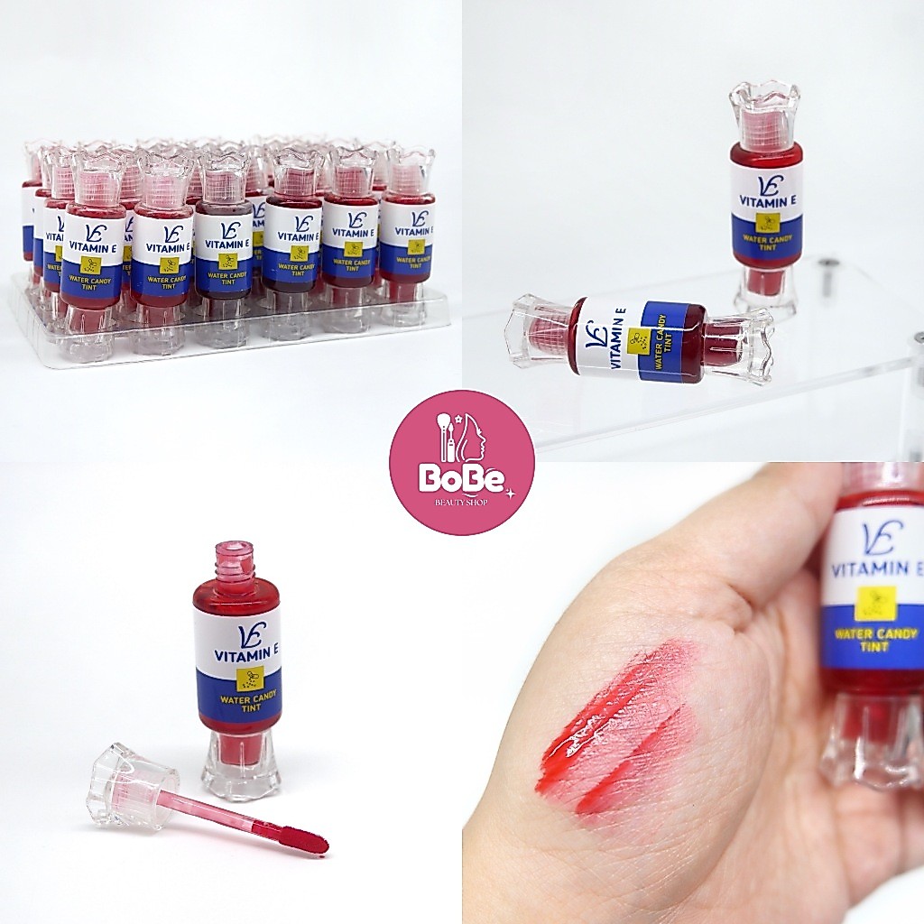 {24แท่ง} Vitamin E Water Candy Lip Tint ลิปทินท์เนื้อน้ำ สีสันสดใส บำรุงริมฝีปาก no.S1939