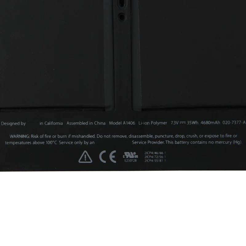แบตเตอรี่ A1406 A1375 สําหรับ Macbook Air 11 "A1370 1465 A1370 A1495