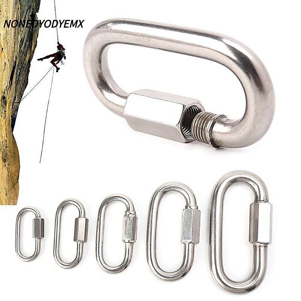 NONEDYOMX Safety Snap Hook สแตนเลสสตีลหัวเข็มขัด Quick Links Carabiners