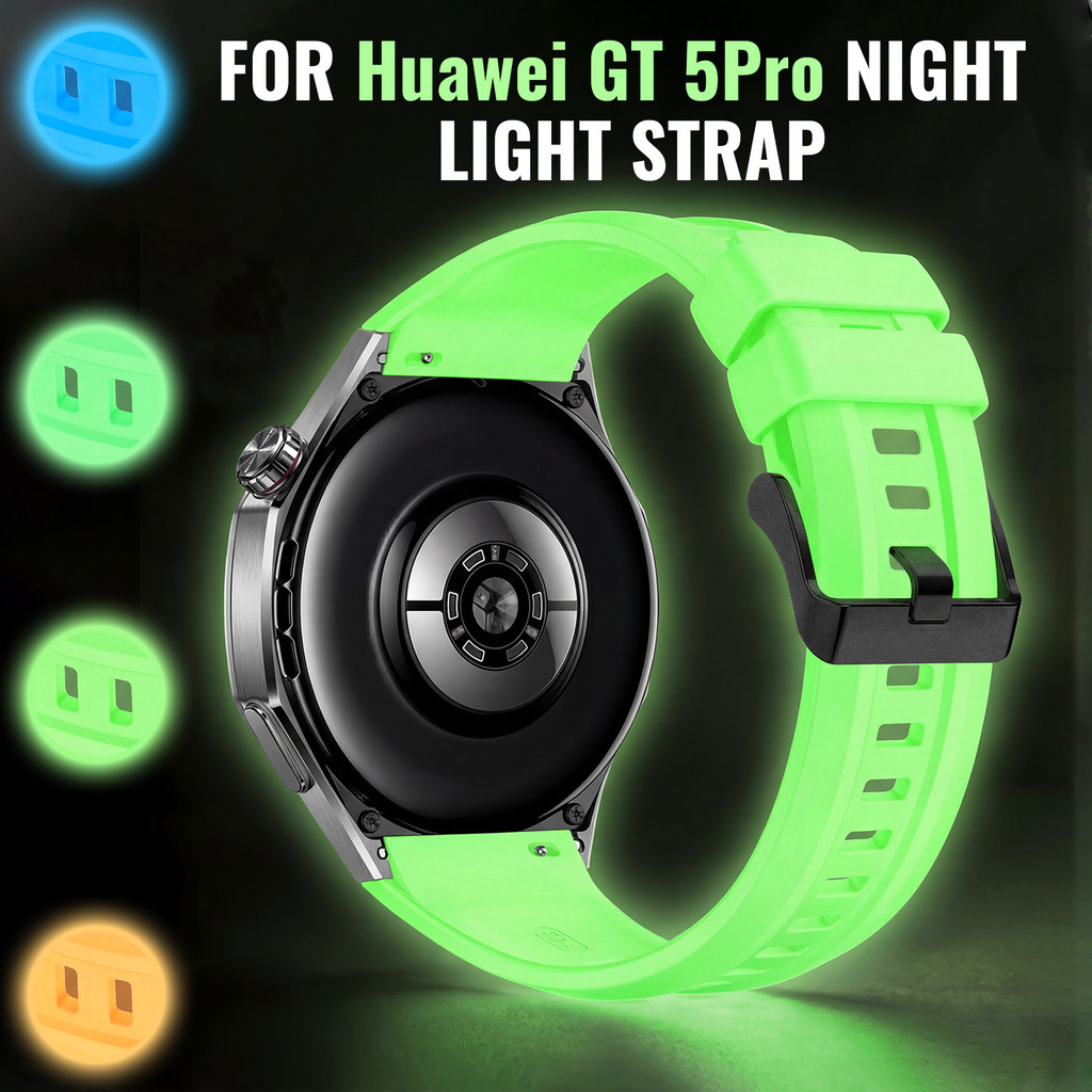 เหมาะสําหรับนาฬิกา Huawei GT5 Pro 46 มม. สายซิลิโคนกีฬา, 22 มม. สายคล้องคอแบบปลดเร็ว, สายรัดข้อมือระบายอากาศ Unisex