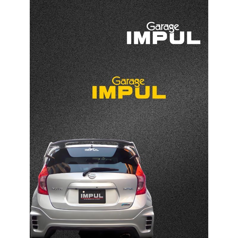 IMPUL garage stickers, Dayz, GTR, JDM car rear windshield decals