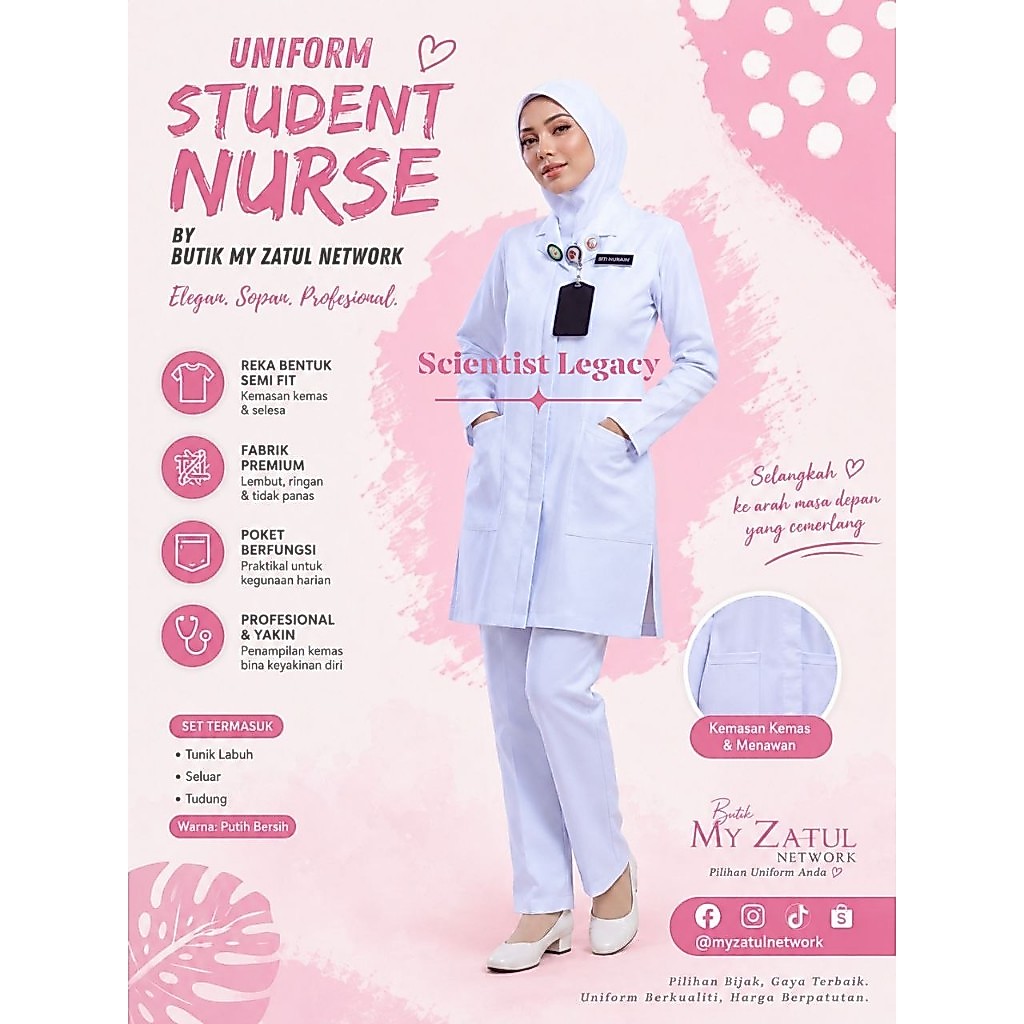 UNIFORM NURSE STUDENT KKM