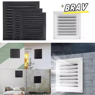 BRAV ตะแกรงช่องระบายอากาศ,อลูมิเนียมความร้อน Cooling Vents แผ่นฝาครอบระบายอากาศ,โลหะ 200*300 มม./200*400 มม.ฝาครอบระบบอากาศหน้าจอหน้าต่าง Square Vent