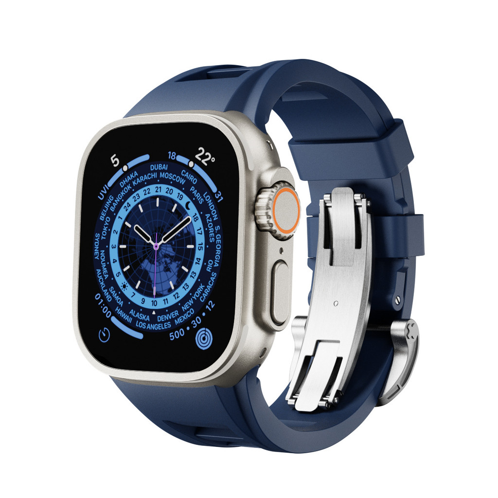 เหมาะสําหรับ apple watch Richard สายซิลิโคนเหลว apple watch ultra2 รุ่น 42/44/45/49