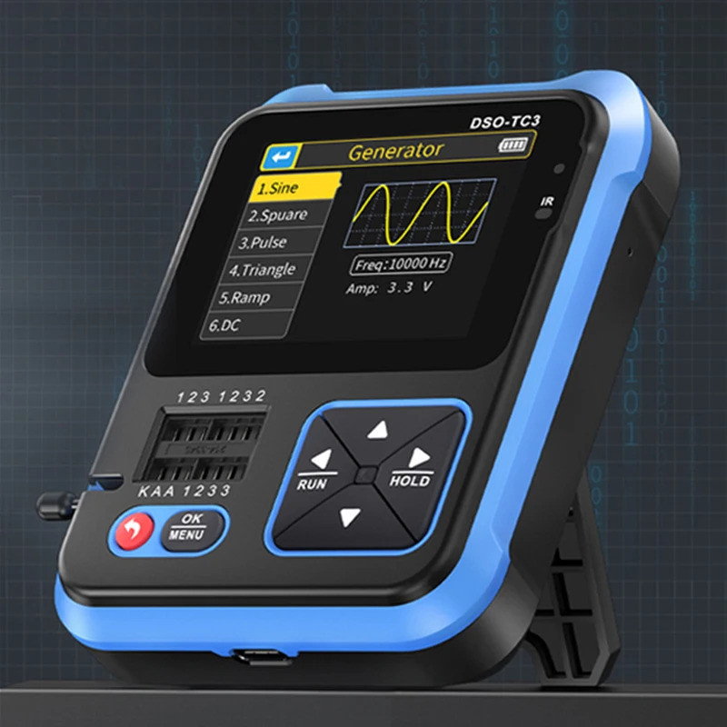 FNIRSI DSO-TC3 Digital Oscilloscope 3 in 1 เครื่องทดสอบทรานซิสเตอร์ฟังก์ชั่นสัญญาณเครื่องกําเนิดไฟฟ้